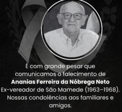 Nota de Pesar pelo falecimento do ex-vereador Ananias Ferreira da N�brega Neto